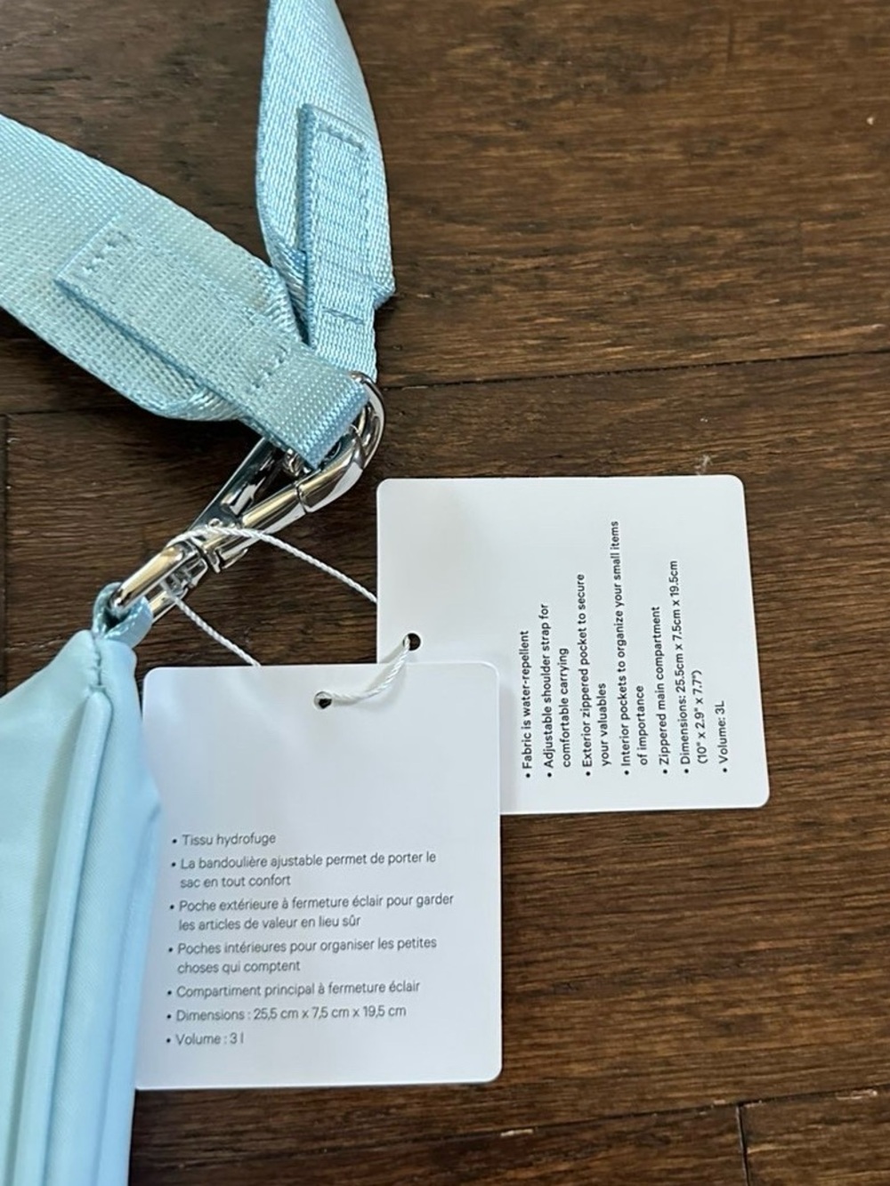 Lululemon City Essentials Small Shoulder Bag 3L-Foam cloud/silver-NWT - Picture 8 of 12